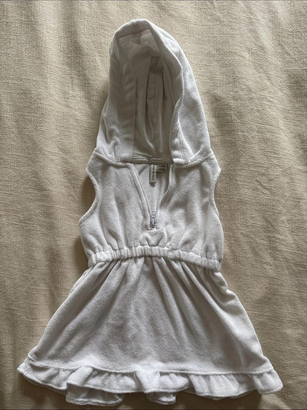 White Hooded baby Swim coverup Dress - Janie & Jack